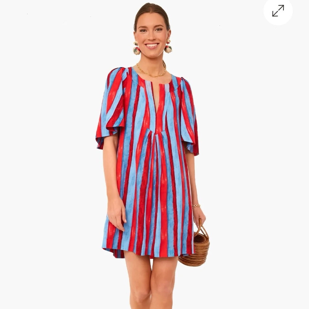 Tuckernuck Red and Blue Striped Dress